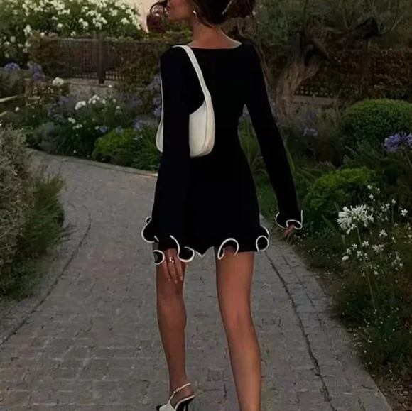 Autumn New Knitted Mini Dress For Women - Picture 3 of 8